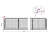 Gabion with 3.5 mm Wire and 5x2.5 cm Mesh 800x100x100 cm 3461962