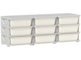 Kids Storage Unit, with Nine Drawers - Cream T3398P379054
