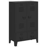 Wardrobe Metal Industrial Style 67x35x107 cm Black 245960