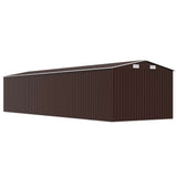 Garden Shed Brown 257x990x181 cm Galvanised steel 47039