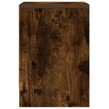 Bedside Cabinets 2 pcs with Drawer Smoked Oak 39x28x41 cm 858758
