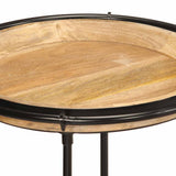 2 Piece Side Table Set Solid Wood Mango 4013513