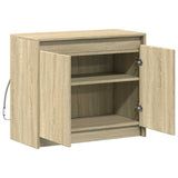 Sideboard with LED Sonoma Oak 72x34x61 cm Engineered Wood 852175