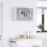 Wall Glass Cabinet LUCCA Grey Sonoma 60 x 31 x 40 cm 884977
