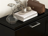 Three-Drawer Minimalistic Shoe Cabinet - Black T3398P423860