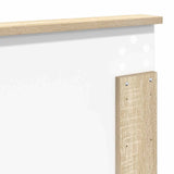 Bed Frame with Headboard Sonoma 140 x 200 cm Solid Pine Wood 3409356