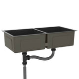Handmade Kitchen Sink Black Stainless Steel 51523