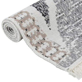 Rug Black and Grey 120x180 cm Cotton 340090