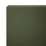 Garden Cover Profile 10 pcs 100 x 5 x 15 cm Steel Olive Green 8012941