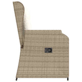 Garden Bench Beige Poly Rattan 3394462
