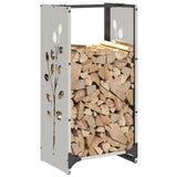 Firewood Rack 40x30x80 cm Stainless Steel 864223
