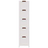 Stackable Storage Box with Wheels 5-Tier 75 L 64x40x179 cm 4012374