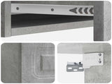 Wall-Mounted Side Table Concrete Grey 87.5 x 34.5 x 17 cm 899348
