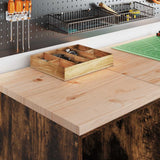 Garage Cabinets 2 pcs Smoked Oak Engineered Wood 3328273