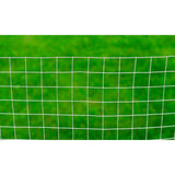 140117 Mesh Fence Galvanised Steel Square 1x25 m Silver