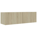6 Piece TV Cabinet Set Sonoma Oak Engineered Wood 3079045
