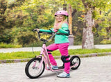 Kids Scooter, Teen Kick Scooter with Rubber Wheels, 16" Front Wheel, Height Adjustable Handlebar, T3398P348521