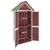Garden Tool Shed Mocha 89x52,5x175 cm Solid Wood Pine 172245