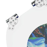 Soft-Close Toilet Seat 2 pcs Blue 44 x 38 cm MDF board 3414536