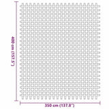 Tent Carpet Blue 400 x 350 cm Polyester 42002783