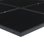 9 Piece Garden Dining Set Black Poly Rattan 3295053