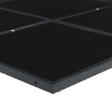 9 Piece Garden Dining Set Black Poly Rattan 3295053