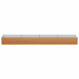 Garden Raised Bed 390 x 100 x 36 cm Galvanised Steel 42017361