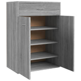 Shoe Cabinet Grey Sonoma 60x35x84 cm Engineered Wood 815418