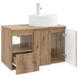 Bathroom Furniture Set 2 pcs Artisan Oak Engineered Wood 3404083