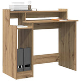 Desk with Shelf Artisan Oak 97 x 45 x 90 cm Engineered Wood 875241