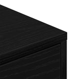 Shoe Rack with Drawer Black Oak 60 x 35 x 84 cm Engineered Wood 862463