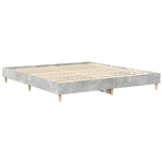 Bed Frame without Mattress Concrete Grey 160x200cm Engineered Wood 3329033