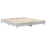Bed Frame without Mattress Concrete Grey 160x200cm Engineered Wood 3329033