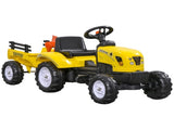 Kids Ride on Tractor with Back Trailer, Shovel & Rake, Horn, Four Wheels Tractor Toy for Child T3398P348051
