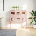 ZNTS Sideboard Pink 100.5x39x107 cm Cold-rolled Steel 853423