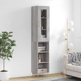 Highboard Grey Sonoma 34.5x34x180 cm Engineered Wood 3199359