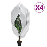 Plant Fleece Covers with Zip 4 pcs 70 g/m 1.2x1.8 m 3203520