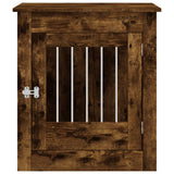 Dog Crate Furniture Smoked Oak 64.5x80x71 cm Engineered Wood 838334