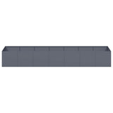 Planter Anthracite 280x80x40 cm Steel 860761