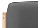 Upholstered Headboard Brown and Light Grey 200 cm 880103