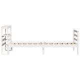 Bed Frame without Mattress White 90x200 cm Solid Wood Pine 3305821