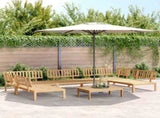 Pallet Sofa Set Natural Wood Solid Acacia Wood 6 Piece Set 3209314