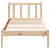 Extra Long Bed Frame without Mattress 100x220 cm Solid Wood Pine 852446