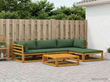 Sofa Set 5 pcs Natural Solid Acacia Wood 3417248
