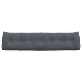Back Pillow Dark Grey 200 x 24 x 50 cm Velvet 42014604