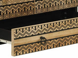 Highboard 60x33.5x100 cm Solid Rough Wood Mango 4018658