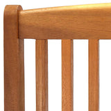 Outdoor Chair Set of 2 Natural Wood Solid Acacia wood Medium 46337