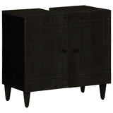 2 Piece Bathroom Furniture Set Solid Wood Mango 3310018