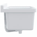 Sink Washbasin for Wall Mounting White 50x35x24 cm Resin 4002794