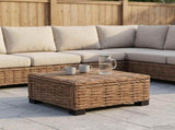 Coffee Table GENDT Natural Rattan Natural 67 x 60 x 30 cm 42034398